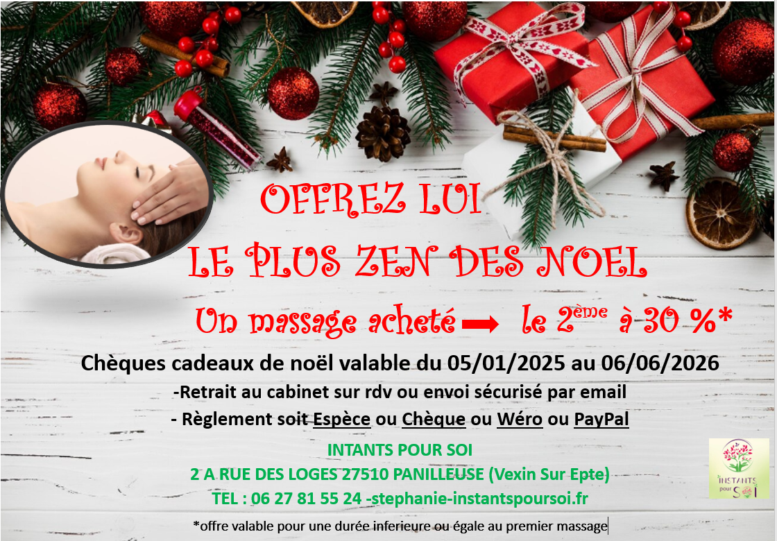 Offres spéciales de Noël 2025 - Instants pour Soi